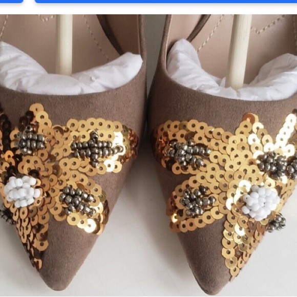 Charles by Charles David SHOES Sophie Pointed-Toe Pump BEIGE/TAN SIZE 7 / 7.5 - Picture 2 of 5